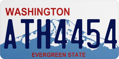 WA license plate ATH4454