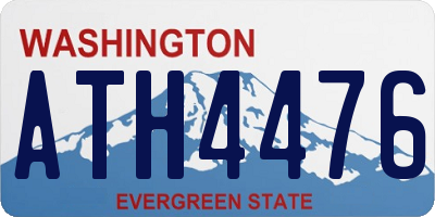 WA license plate ATH4476