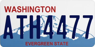 WA license plate ATH4477