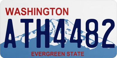 WA license plate ATH4482