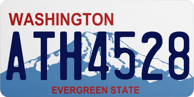WA license plate ATH4528