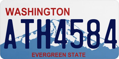 WA license plate ATH4584