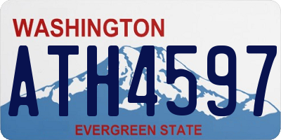 WA license plate ATH4597
