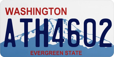WA license plate ATH4602