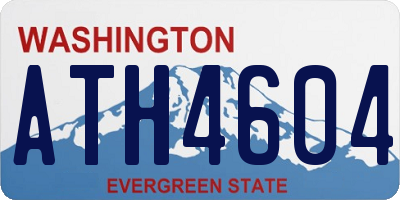 WA license plate ATH4604