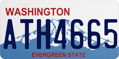 WA license plate ATH4665