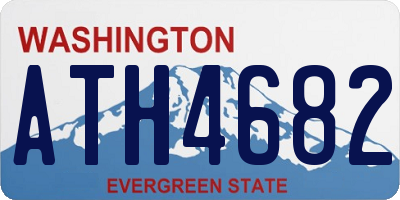 WA license plate ATH4682