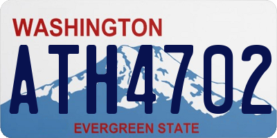 WA license plate ATH4702