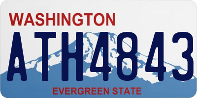 WA license plate ATH4843