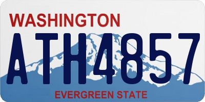 WA license plate ATH4857