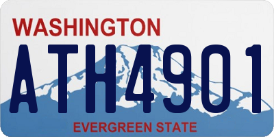 WA license plate ATH4901