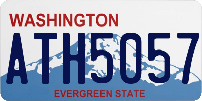 WA license plate ATH5057