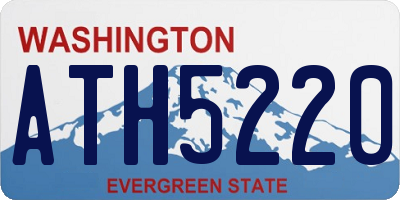 WA license plate ATH5220