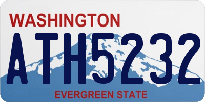 WA license plate ATH5232