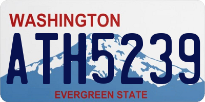 WA license plate ATH5239