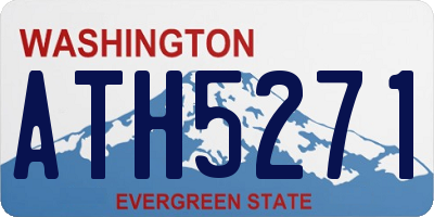 WA license plate ATH5271