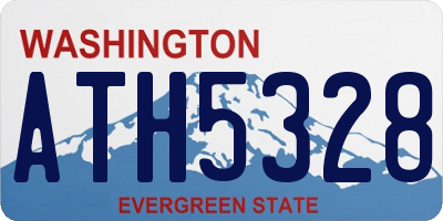 WA license plate ATH5328