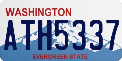 WA license plate ATH5337