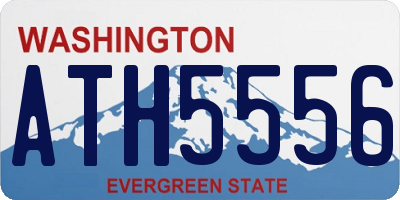 WA license plate ATH5556