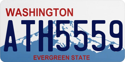 WA license plate ATH5559