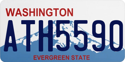 WA license plate ATH5590