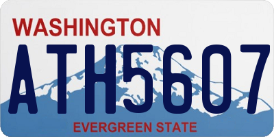 WA license plate ATH5607