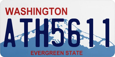 WA license plate ATH5611