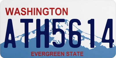 WA license plate ATH5614