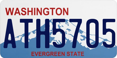 WA license plate ATH5705