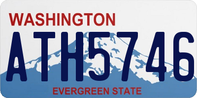 WA license plate ATH5746