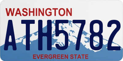 WA license plate ATH5782