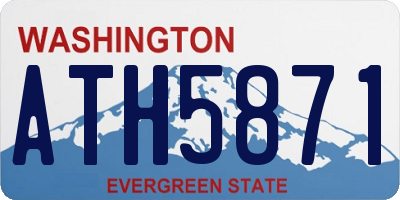 WA license plate ATH5871
