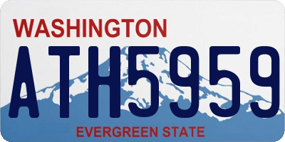 WA license plate ATH5959