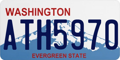 WA license plate ATH5970