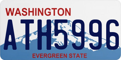 WA license plate ATH5996
