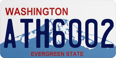 WA license plate ATH6002