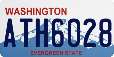 WA license plate ATH6028