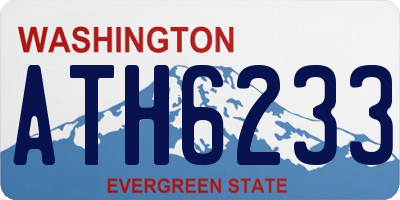 WA license plate ATH6233
