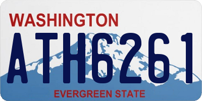 WA license plate ATH6261