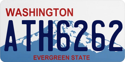 WA license plate ATH6262