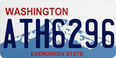 WA license plate ATH6296