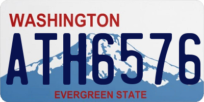 WA license plate ATH6576