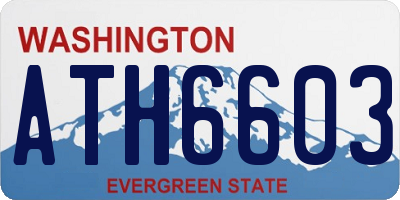 WA license plate ATH6603