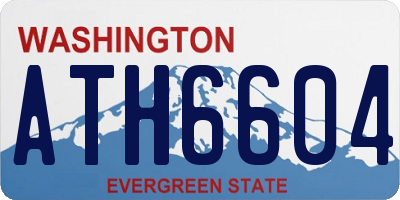 WA license plate ATH6604