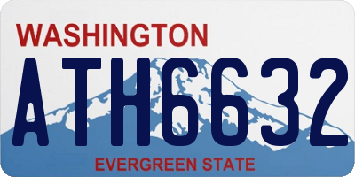 WA license plate ATH6632