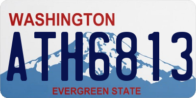 WA license plate ATH6813