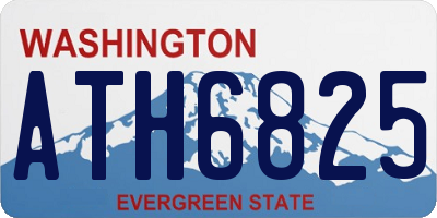 WA license plate ATH6825