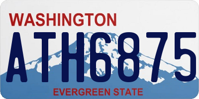 WA license plate ATH6875