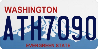 WA license plate ATH7090