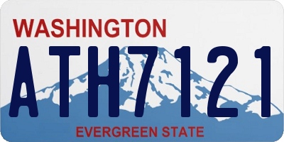 WA license plate ATH7121